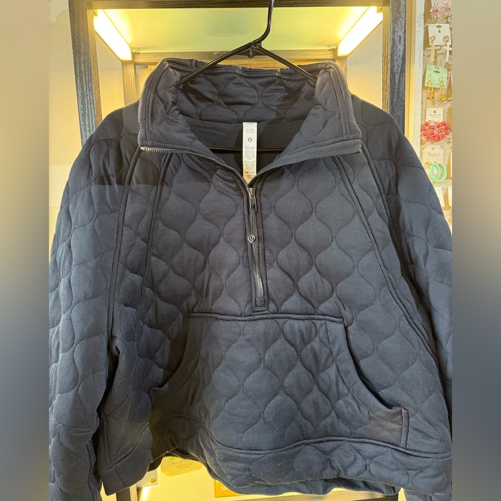 Lululemon quilted oversized scuba half zip
